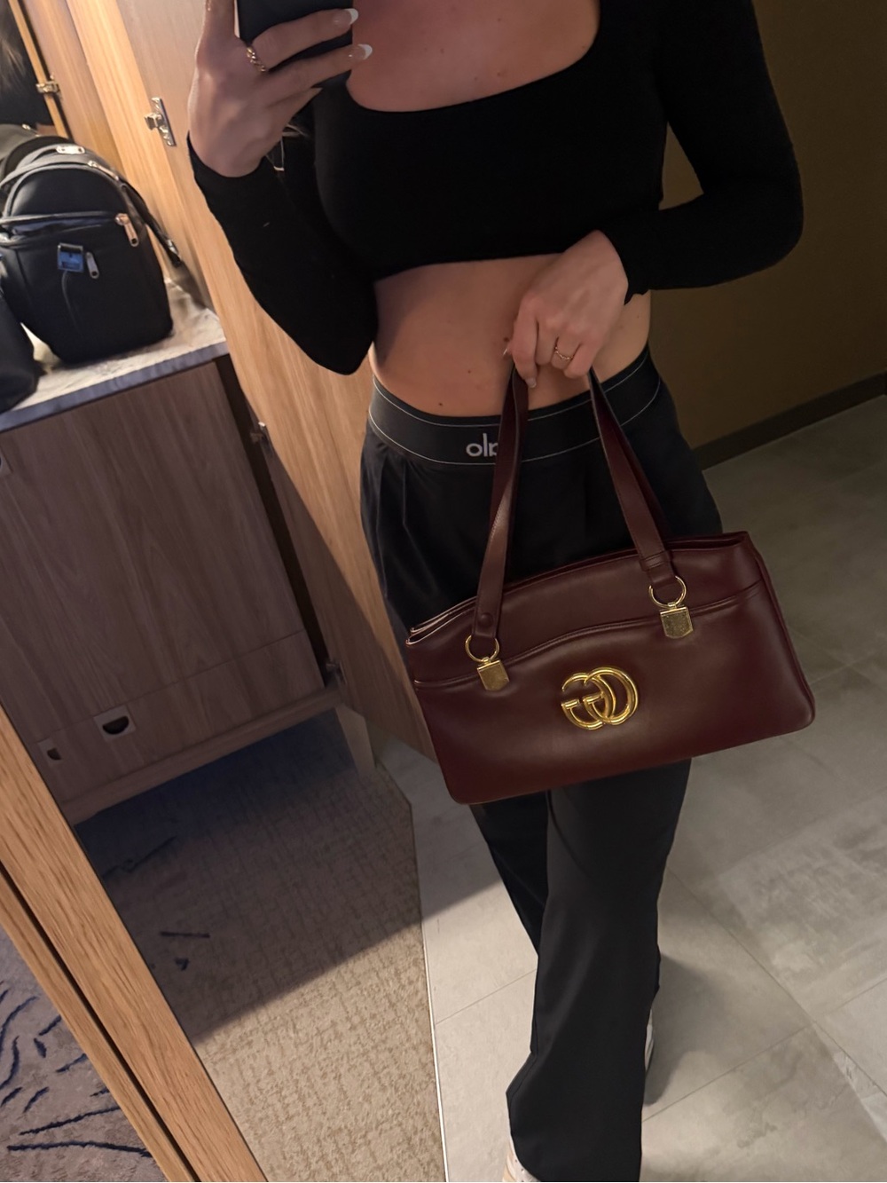 Gucci Arli leather bag in burgundy (Bordeaux) - Picture 7 of 10